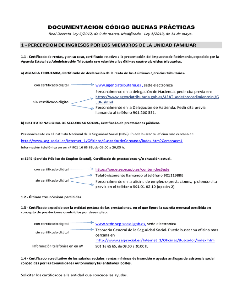 Documentacion Codigo De Buenas PrÁcticas Y Modelo 2609