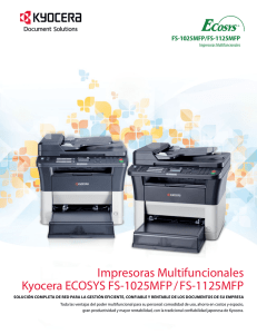 Impresoras Multifuncionales Kyocera ECOSYS FS
