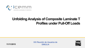 Unfolding Analysis of Composite Laminate T Profiles under