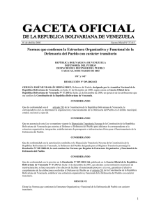 Normas que contienen la Estructura Organizativa y Funcional de la