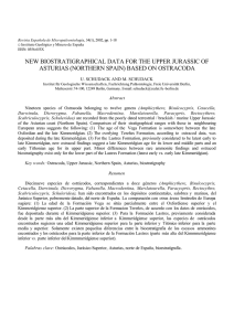 NEW BIOSTRATIGRAPHICAL DATA FOR THE UPPER JURASSIC