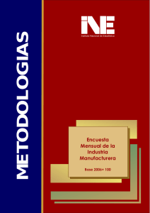 Metodología Encuesta Mensual de la Industria Manufacturera