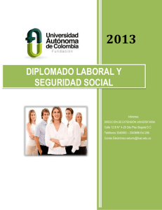 seguridad social - Universidad Autónoma de Colombia