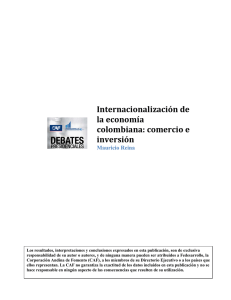 Internacionalización de la economía colombiana: comercio e