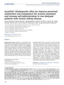SureClick® (Darbepoetin alfa) can improve perceived satisfaction