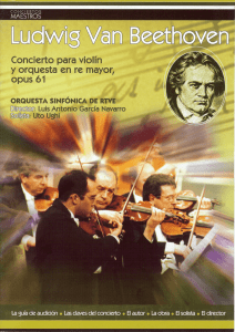 Concierto para violín y orquesta en re mayor, opus 61