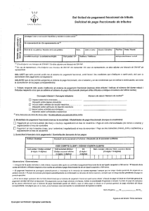 Sol-licitud de pagament fraccíonat de tributs Solicitud de pago