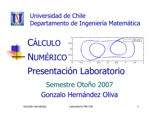 Presentación Laboratorio - Departamento de Ingeniería Matemática