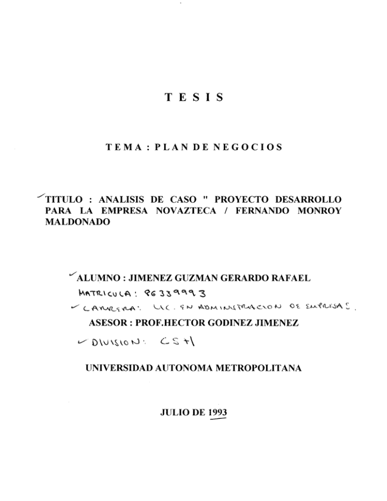 T E S I S