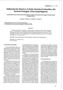 Sedimentacíón litoral en el límite Devónico/Carbonífero del