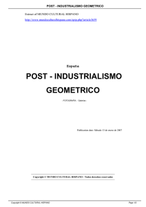 post - industrialismo geometrico