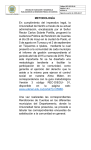 METODOLOGÍA En cumplimiento del imperativo legal, la