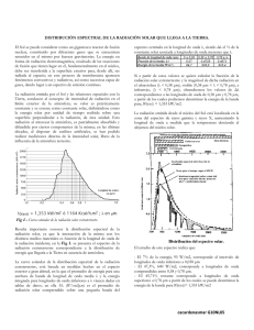 Distribución espectral de la radiación solar G10NL05
