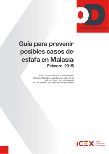 GUIA PARA PREVENIR POSIBLES CASOS DE ESTAFA EN MALASIA