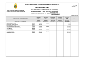 Cuentas Generales/Kontu Orokorr