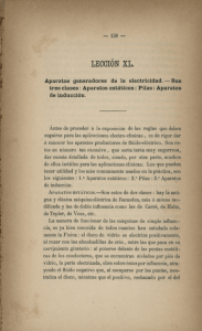 Aparatos generadores de la electricidad.