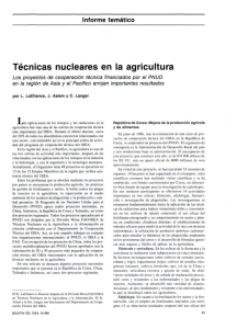 Informe temático Técnicas nucleares en la agricultura