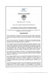 la comisión de regulación de comunicaciones