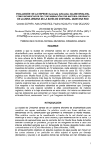 EVALUACIN DE LA ESPECIE CUMINGIA TELLINOIDES (CLASE