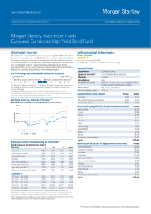 Morgan Stanley Investment Funds European Currencies High Yield