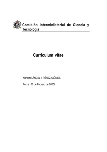 Curriculum vitae - Universidad de Málaga