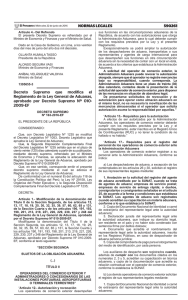 590261 NORMAS LEGALES Decreto Supremo que modifica el