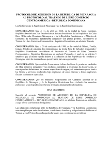 Protocolo de Adhesión de Nicaragua
