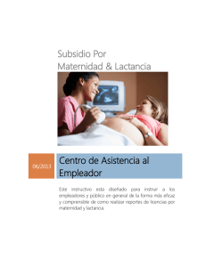 Instructivo reportes licencias maternidad y lactancia