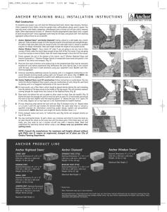anchor product line anchor retaining wall installation instructions
