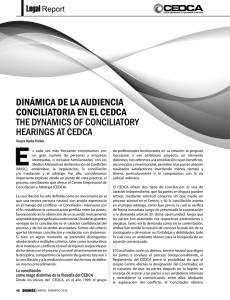 dinámica de la audiencia conciliatoria del cedca