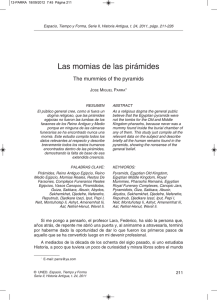 Las momias de las pirámides - Revistas Científicas de la UNED