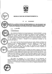 Resolución de Superintendencia Nº 247-2014