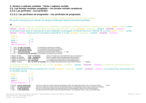 3. Verbos y cadenas verbales - Verbs i cadenes verbals 3.3. Las