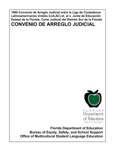 convenio de arreglo judicial - Florida Department of Education