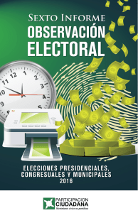 6to Informe Observación Electoral 2016 - netdna