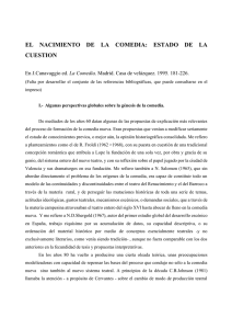 el nacimiento de la comedia: estado de la cuestion