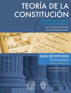 Teoría de la Constitución - Facultad de Derecho