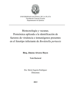 Bordetella pertussis - SeDiCI - Universidad Nacional de La Plata