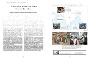 Construcción de redes de metro en ciudades indias