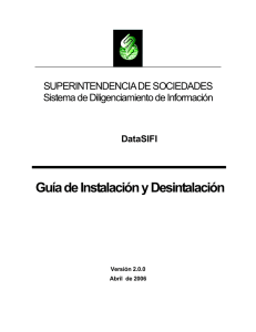 DataSIFI Guía de Instalación y Desintalación