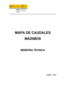 MAPA DE CAUDALES MÁXIMOS