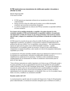 El FMI reestructura sus mecanismos de crédito para ayudar a los