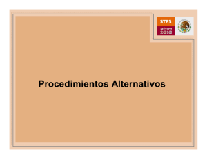 Procedimientos Alternativos - Secretaría del Trabajo y Previsión Social