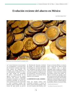 Ahorro en México - revista de comercio exterior