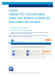 Cómo … Utilizar PO Convert para crear una