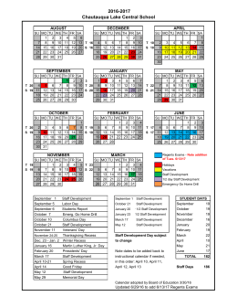 Calendar - Etiwanda School District