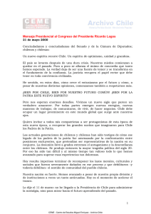 Mensaje Presidencial de Ricardo Lagos