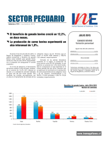 Informe sector pecuario Julio 2015