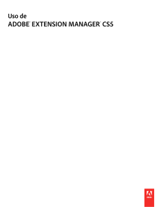 Uso de Adobe® Extension Manager CS5