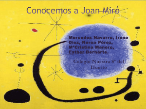 Conocemos a Joan Miró